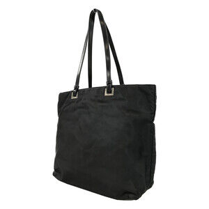 Prada tote bag shoulder nylon shopper Black referred bag Tessuto